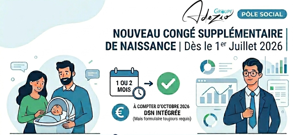 Nouveau dès le 1er juillet 2026 : le congé supplémentaire de naissance entre en vigueur !