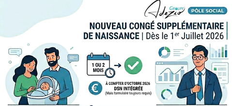 Nouveau dès le 1er juillet 2026 : le congé supplémentaire de naissance entre en vigueur !